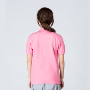 T/Cポロシャツ（ポケット無し） 女性 SSサイズ 背面 着用イメージ