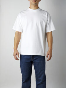 USAコットンTシャツ 男性 正面 着用イメージ