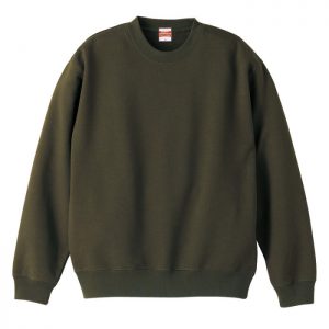 10.0オンス クルーネック スウェット（裏パイル） 033-オリーブ