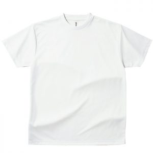 4.4オンス ドライTシャツ 001-ホワイト