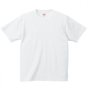 6.2オンス プレミアム Tシャツ 001-ホワイト