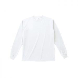 ファイバードライロングスリーブTシャツ 01-ホワイト