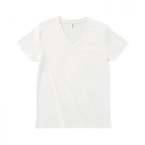スリムフィットVネックTシャツ 01-ホワイト