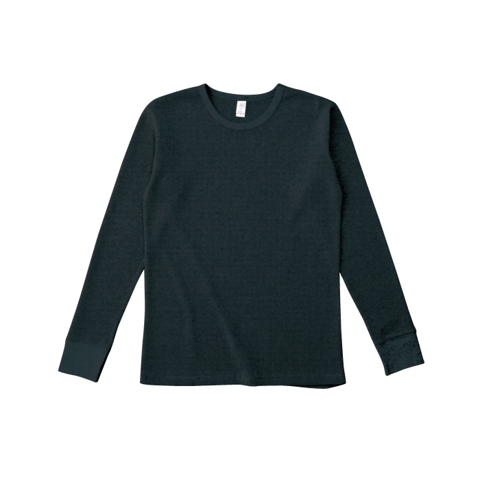 ワッフルロングスリーブｔシャツ アトムプリント 大阪でのオリジナルtシャツ作りならアトムプリント