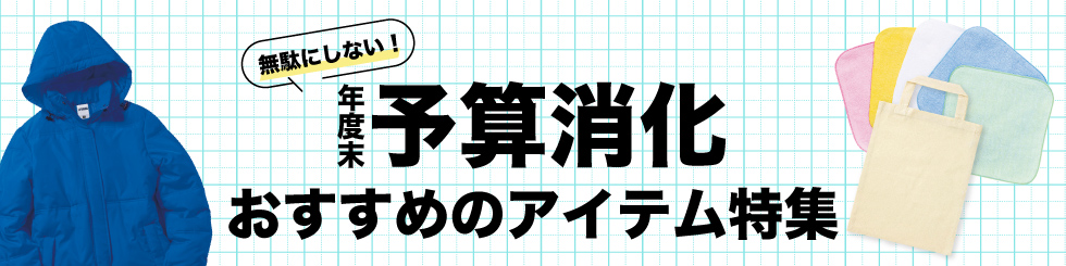 予算消化におすすめのアイテム
