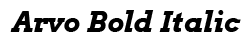 Arvo Bold Italic