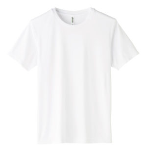 3.5オンス インターロックドライTシャツ 001-ホワイト