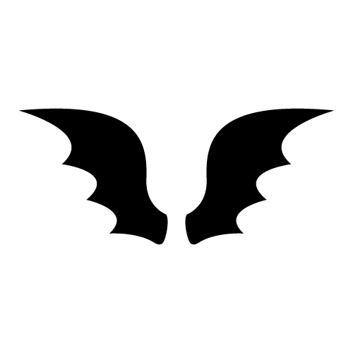 アトムのデザイン素材 悪魔の羽