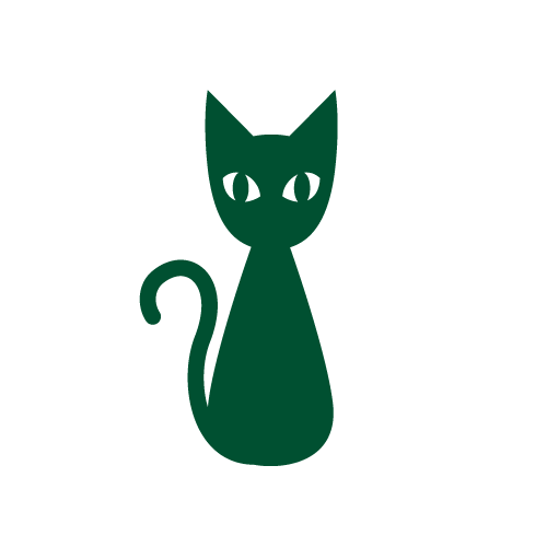 アトムのデザイン素材 神秘的なネコ