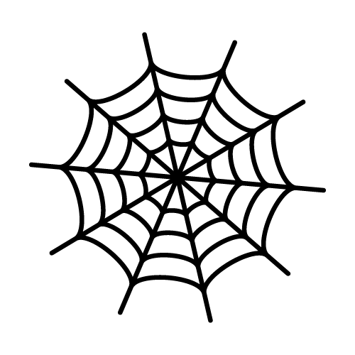アトムのデザイン素材 蜘蛛の巣1