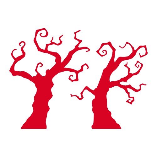 アトムのデザイン素材 妖しい枯れ木