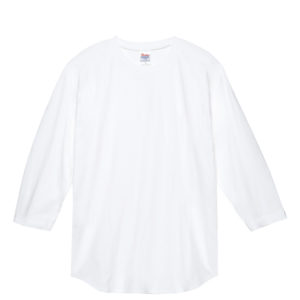 5.6オンス ヘビーウェイトベースボールTシャツ 001-ホワイト
