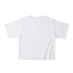 オープンエンドウィメンズ オーバーTシャツ 01-ホワイト