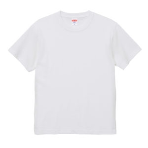 6.0オンス オープンエンド ヘヴィーウェイト Tシャツ 001-ホワイト