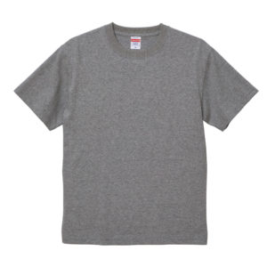 6.0オンス オープンエンド ヘヴィーウェイト Tシャツ 714-ヘザーグレー