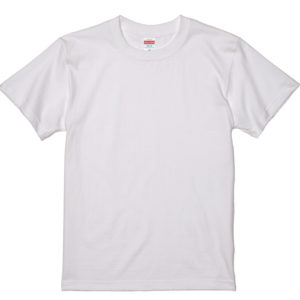 5.6オンス ハイクオリティー Tシャツ 001-ホワイト