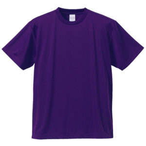 4.1オンス ドライアスレチック Tシャツ 062-パープル