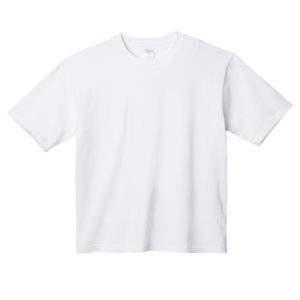 5.6オンス ヘビーウェイトビッグTシャツ 001-ホワイト