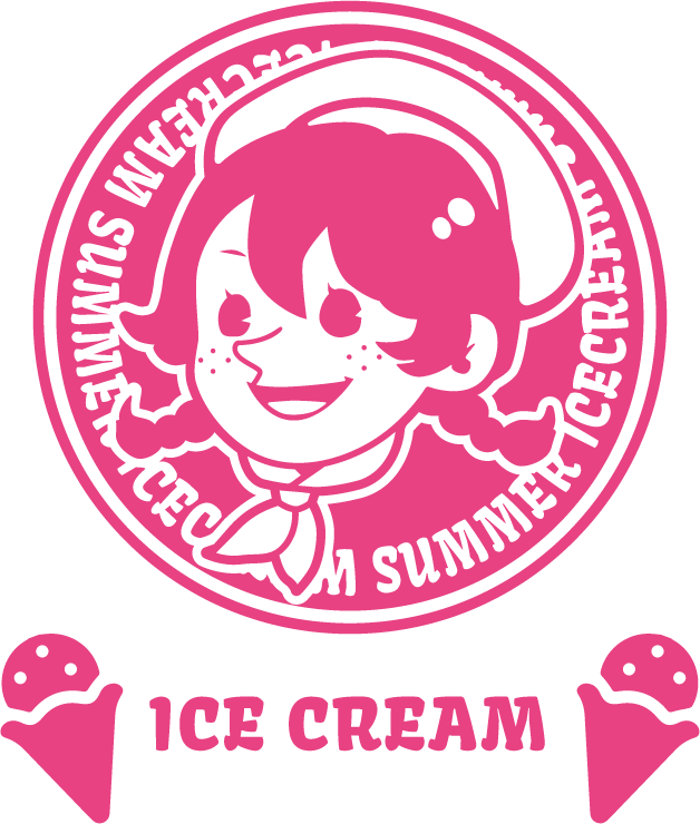 アメリカンレトロ風tシャツ アイスクリーム1色 アトムプリント 大阪でのオリジナルtシャツ作りならアトムプリント
