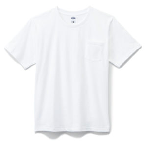ポケット付き7.1オンスTシャツ 15-ホワイト