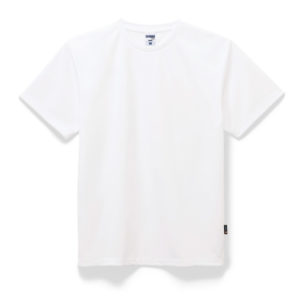 4.3オンスドライTシャツ（ポリジン加工） 15-ホワイト