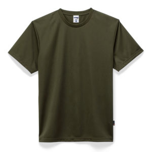 4.3オンスドライTシャツ（ポリジン加工） 24-カーキ