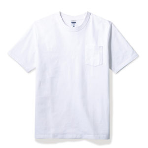 10.2オンスポケット付きスーパーヘビーウェイトTシャツ 15-ホワイト