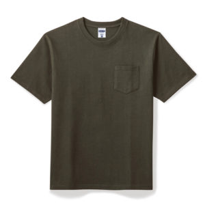 10.2オンスポケット付きスーパーヘビーウェイトTシャツ 24-カーキ