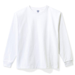 10.2オンススーパーヘビーウェイトロングスリーブTシャツ 15-ホワイト