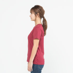 5.0オンス ベーシックTシャツ 女性 Sサイズ 側面 着用イメージ