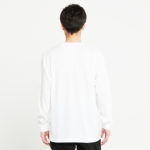 5.6オンス ヘビーウェイト長袖Tシャツ（＋リブ） 男性 Lサイズ 背面 着用イメージ