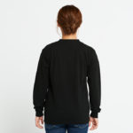 5.6オンス ヘビーウェイトLS-Tシャツ（+リブ） 女性 Sサイズ 背面 着用イメージ