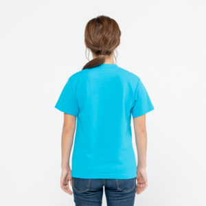 5.8オンス TCクルーネック Tシャツ 女性 Sサイズ 背面 着用イメージ