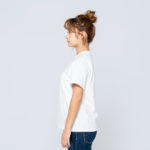 7.4オンス スーパーヘビーTシャツ 女性 Sサイズ 側面 着用イメージ