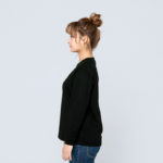 7.4オンス スーパーヘビー長袖Tシャツ 女性 Sサイズ 側面 着用イメージ
