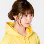 9.7オンス スタンダードWフードパーカー 女性 Sサイズ 着用イメージ