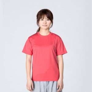 4.4オンス ドライTシャツ 女性 SSサイズ 正面 着用イメージ