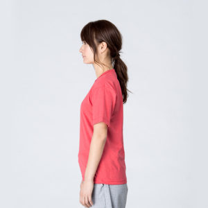 4.4オンス ドライTシャツ 女性 SSサイズ 側面 着用イメージ