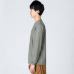 4.4オンス ドライロングスリーブTシャツ 男性 Lサイズ 側面 着用イメージ