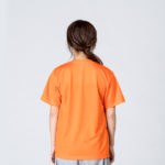 4.4オンス ドライVネックTシャツ 女性 Sサイズ 背面 着用イメージ