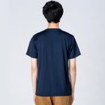 3.5オンス インターロックドライTシャツ 男性 Lサイズ 背面 着用イメージ