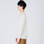3.5オンス インターロックドライ長袖Tシャツ 男性 Lサイズ 側面 着用イメージ