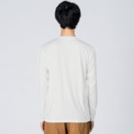 3.5オンス インターロックドライ長袖Tシャツ 男性 Lサイズ 背面 着用イメージ