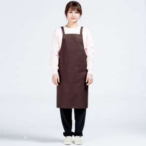 エプロン 女性 Fサイズ 正面 着用イメージ