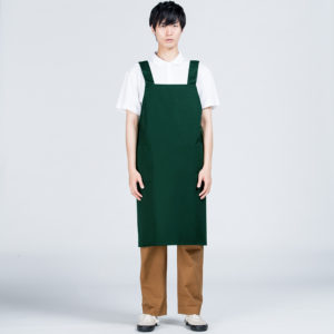 H型エプロン 男性 Lサイズ 正面 着用イメージ