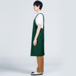H型エプロン 男性 Lサイズ 側面 着用イメージ