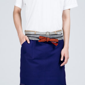 帆前掛け ショート 男性 Fサイズ 着用イメージ