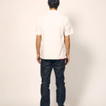 T/C オープンカラー ショートスリーブ シャツ 男性 背面 着用イメージ