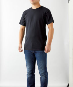 ジャージーズDRY-POWERTシャツ 男性 正面 着用イメージ