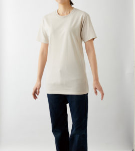 ジャージーズDRY-POWERTシャツ 女性 正面 着用イメージ